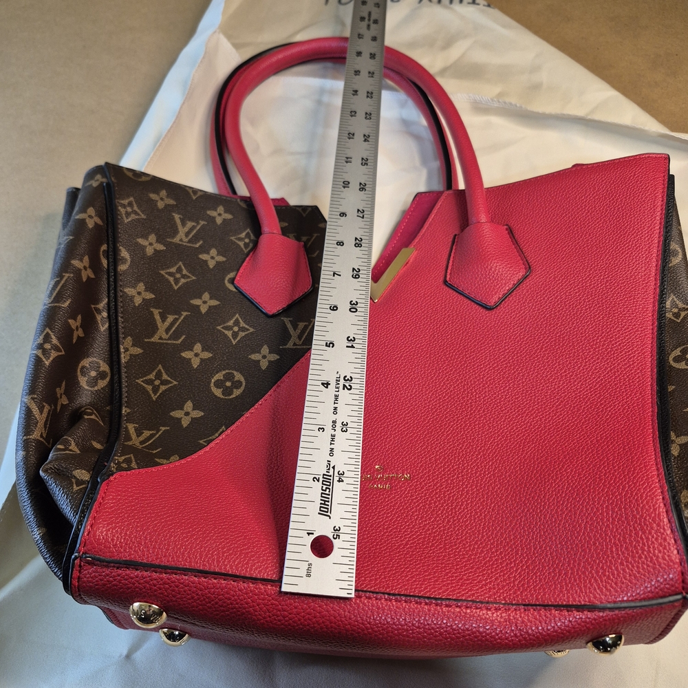 Louis Vuitton Red and Monogram Leather Purse - Picture 13 of 16